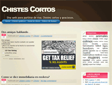 Tablet Screenshot of chistes-cortos.info